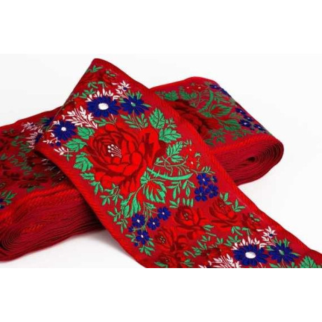 Embroidered ribbon (161 604 827), 100mm, 10m/bunch