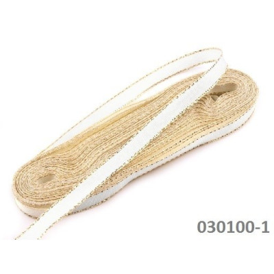 Plátnová stuha taftová s Lurexem (117 240 401), 40mm, 10m/svazek