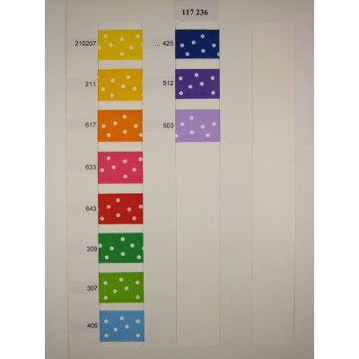 Taffeta Ribbon with print (117 236 258) 25mm - 10m/bunch