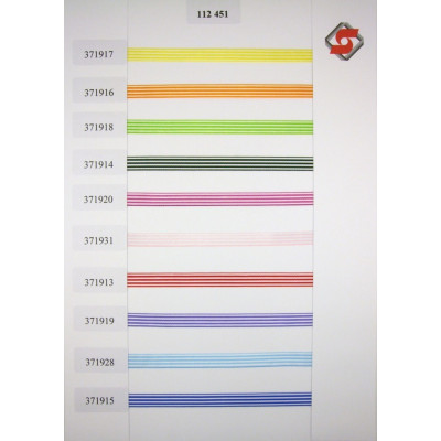 Plátnová stuha trikolóra (112 451 087), 8mm, 10m/svazek