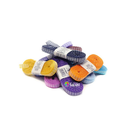 Tartan ribbon (167 206 107) 10mm, 10m/bunch