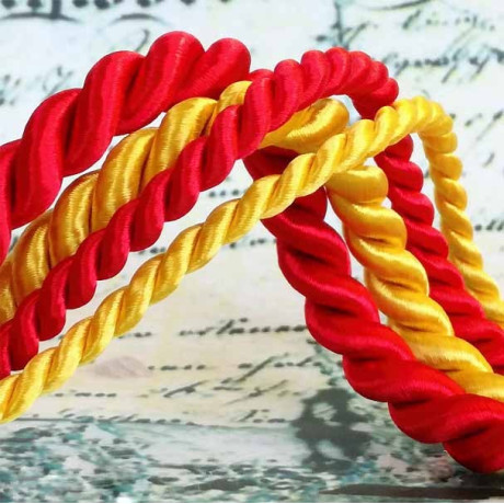 Satin twisted cord (8 452 144 65) 6,5 mm - 25m/bunch