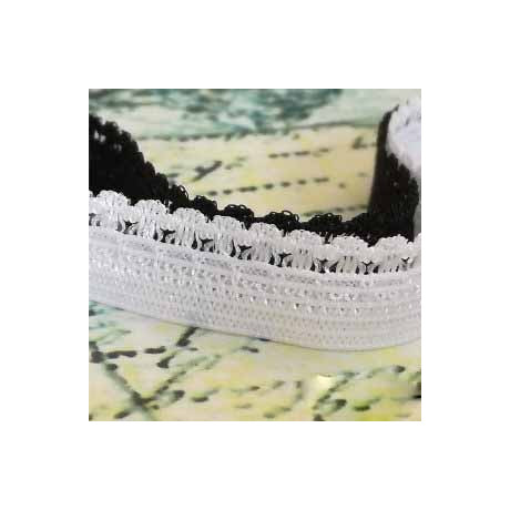 Fancy galloon elastic (8 542 166 07) 10,5mm - 25m/bunch