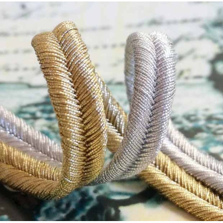 Metallic soutache braid (8 811 129 06) 6,0mm - 25m/spool