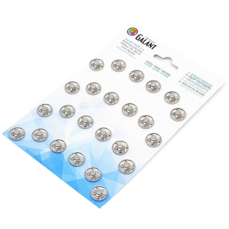 Brass Snap Fasteners 15mm - 24pcs/card - 6card/box (1grs.)