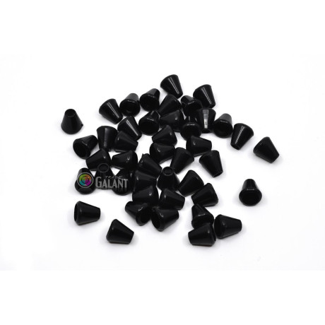 Cord Lock End Caps - Middle Bell - black - 1pcs
