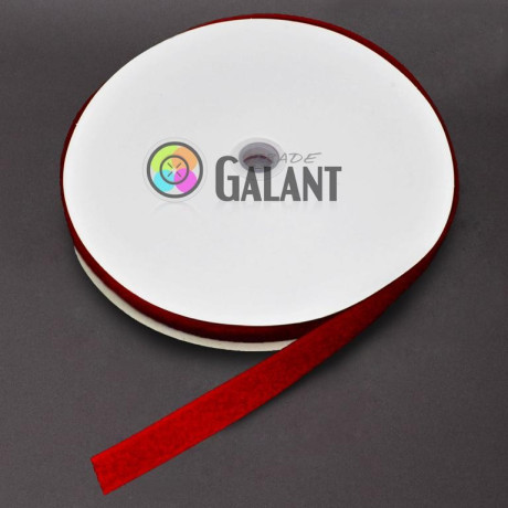 Velcro 20mm - colour: 158 (bright red) - loops - 25m/roll