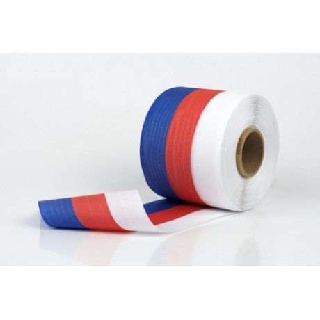 Acetátová stuha trikolóra CZ (127 603), 70mm, 10m/svazek
