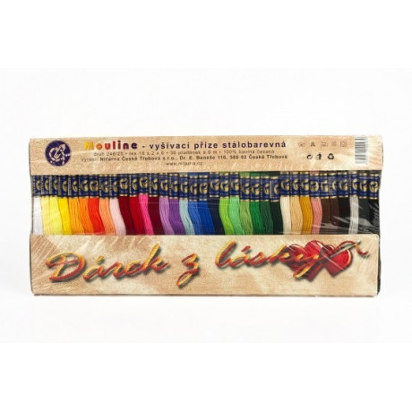 Vyšívací příze Mouline - Dárek z lásky - 36ks