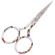 Sewing shears PREMAX RAINBOW - white with aster - 9cm