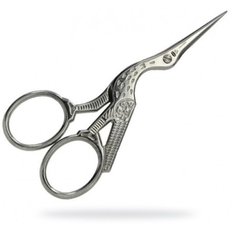 Nůžky vyšívací ČÁP matný chrom 9 cm