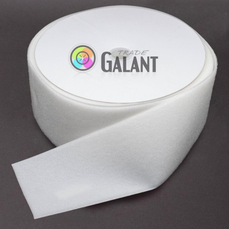 Suchý zip 107mm - barva: 990 (bílá) - smyčka - 25m/kolo