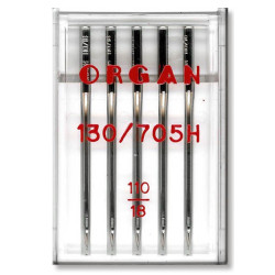 Machine Needles ORGAN UNIVERSAL 130/705 H - 110 - 5pcs/plastic box