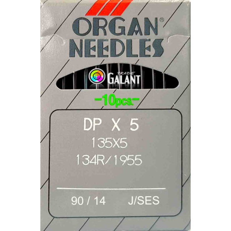 Industrial Machine Needles ORGAN DPx5 SES - 90/14 - 10pcs/card