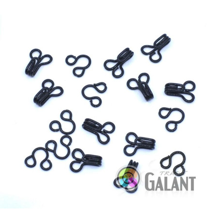 Hooks and Eyes 1 (8,5/7mm) - black - 1000pairs/box