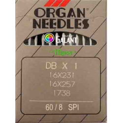 Jehly strojové průmyslové ORGAN DBx1 SPI - 60/8 - 10ks/karta