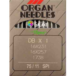 Jehly strojové průmyslové ORGAN DBx1 SPI - 75/11 - 10ks/karta