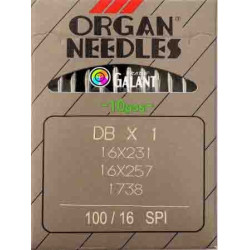 Jehly strojové průmyslové ORGAN DBx1 SPI - 100/16 - 10ks/karta