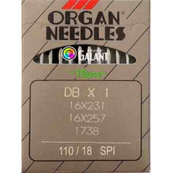 Jehly strojové průmyslové ORGAN DBx1 SPI - 110/18 - 10ks/karta