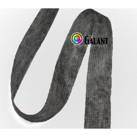Fusible interfacing - dark grey - band 30mm/100m