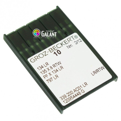 Průmyslové strojové jehly GROZ BECKERT 134 LR - 10ks/krabička