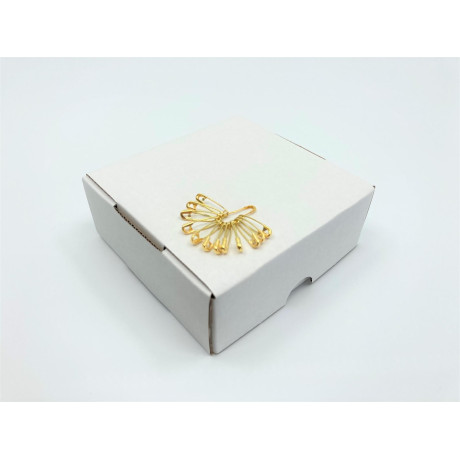 Brass safety Pins PREMIUM - 19x0,65mm - 1728pcs/box (loose)