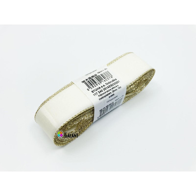 Taffeta Ribbon with Lurex  (117 240 251), 25mm - 10m/bunch