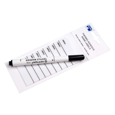 Nažehlovací štítky CZ + popisovač (art.971) - 45 ks