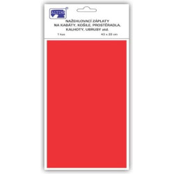 Klasické nažehlovací záplaty 43x20 cm (art.731-33V) - b.červená - 1ks