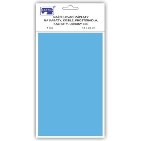 Klasické nažehlovací záplaty 43x20 cm (art.731-50V) - b.sv.modrá - 1ks