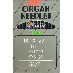 Industrial Machine Needles ORGAN DCx27 (B27) - 055/7 - 10pcs/card