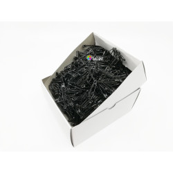 Špendlíky zavírací ocelové PREMIUM - 28x0,70mm - černé -  1728ks/krabička (11/12 - svazkované - 144svazků/krabička)