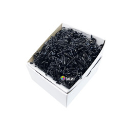 Špendlíky zavírací ocelové PREMIUM - 20x0,65mm - černé - 1728ks/krabička  (12ks na kroužku - svazkované - 144svazků/krabička)