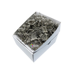 Špendlíky zavírací ocelové PREMIUM - 23x0,65mm - niklované - 1728ks/krabička (11/12 - svazkované - 144svazků/krabička)