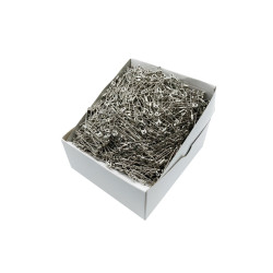 Špendlíky zavírací ocelové PREMIUM - 28x0,70mm - niklované -  1728ks/krabička (sypané)
