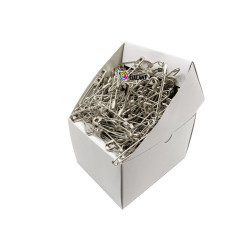 Špendlíky zavírací ocelové PREMIUM - 56x1,10mm - niklované -  432ks/krabička (sypané)