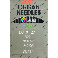 Industrial Machine Needles ORGAN DCx27 (B27) - 090/14 - 10pcs/card