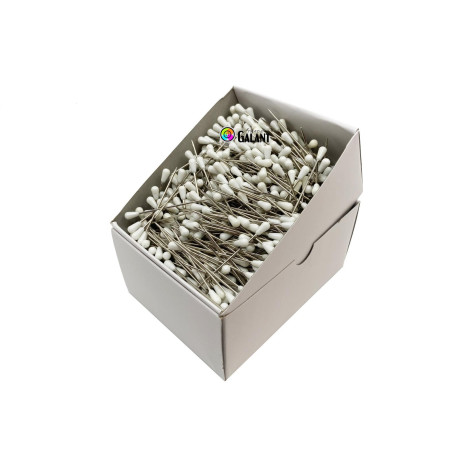 Čalounické špendlíky 60x1,20mm - bílá - 1000ks/krabička
