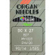 Industrial Machine Needles ORGAN DCx27 SES (B27 SES) - 090/14 - 10pcs/card