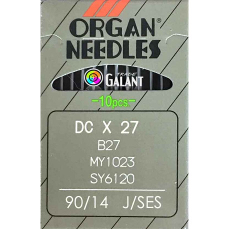 Jehly strojové průmyslové ORGAN DCx27 SES (B27SES) - 090/14 - 10ks/karta