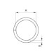 Sedlářské kroužky 28 - 4231901 - (svařované) - niklované - 300ks/krabice