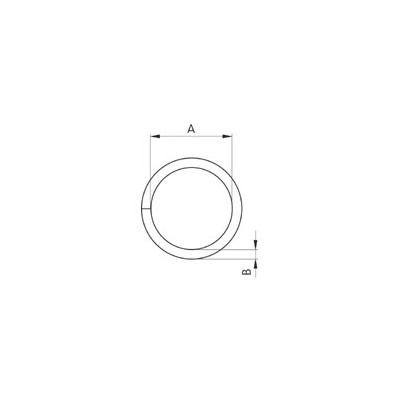 Saddlery Rings 12 Turquais - 4260400 - (non-welded) - nickel plated - 1000pcs/box