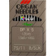 Industrial Machine Needles ORGAN DPx5 SUK - 75/11 - 10pcs/card