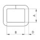 Saddlery frames 28 - 4507101 - nickel plated - (welded) - 100pcs/box