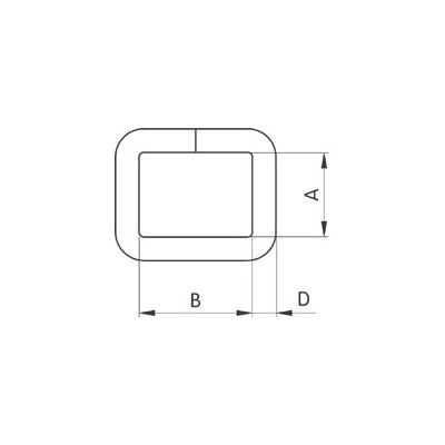 Saddlery frames 28 - 4507101 - nickel plated - (welded) - 100pcs/box