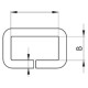Saddlery loops 30 - 4501501 - (welded) - nickel plated - 1000pcs/box