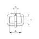 Saddlery Buckles 10 Turquais - 4320100 - nickel plated - 1000pcs/box
