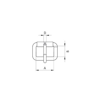 Saddlery Buckles 10 Turquais - 4320100 - nickel plated - 1000pcs/box