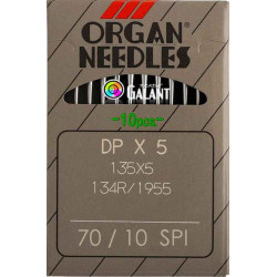 Industrial Machine Needles ORGAN DPx5 SPI - 70/10 - 10pcs/card