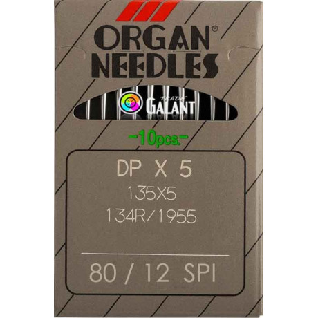 Jehly strojové průmyslové ORGAN DPx5 SPI - 80/12 - 10ks/karta